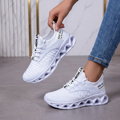 Women's Blade Sneakers – Breathable Non-Slip Walking & Running Shoes with Blade Sole, Fashion Athletic Trainers for Gym, Sports, Tennis & Work, Sizes US 6.5–12.5, Multiple Colors