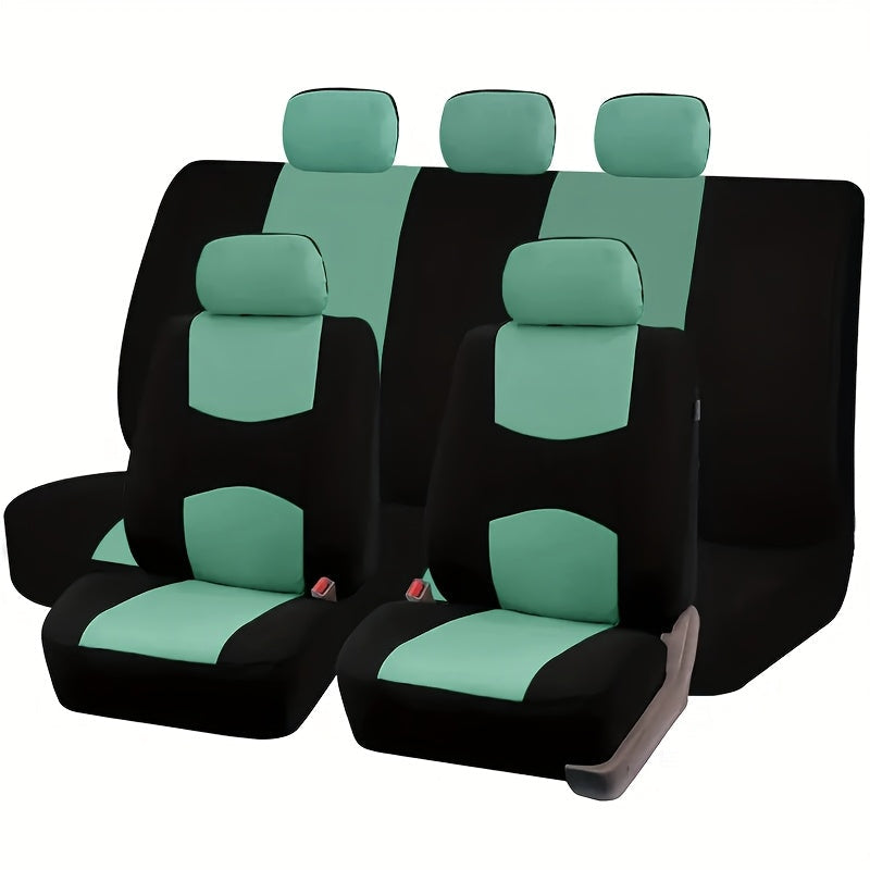 Universal 5-Seat Car Seat Covers Full Set – Breathable Wear-Resistant Fabric, All-Season Protection for Front & Rear Seats, Fits Most Car Models, Multiple Colors