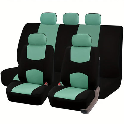 Universal 5-Seat Car Seat Covers Full Set – Breathable Wear-Resistant Fabric, All-Season Protection for Front & Rear Seats, Fits Most Car Models, Multiple Colors