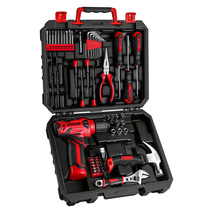 119/151 PCS Cordless Drill Tool Set 8V USB-C Rechargeable with LED – Lightweight All-in-One Home Repair Kit for Women, DIY, Garden & Furniture Assembly, 6 Colors, Great Gift