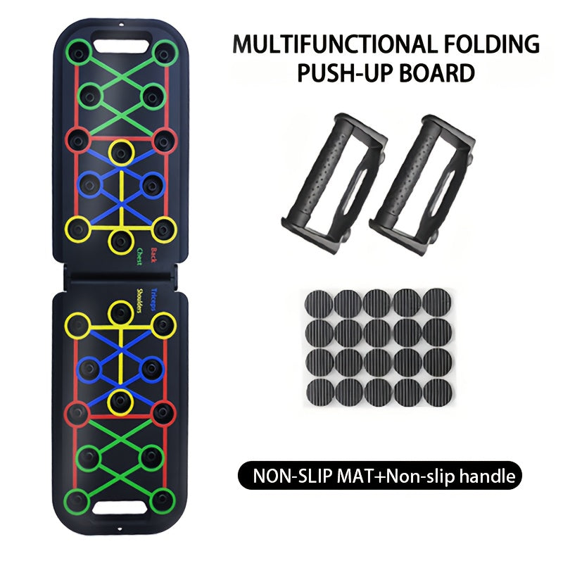 Adjustable Push Up Board – Multifunctional Home Gym Equipment for Chest, Triceps, Shoulders & Core Strength Training, Lightweight Durable Frame, Multiple Color-Coded Positions, Suitable for All Fitness Levels