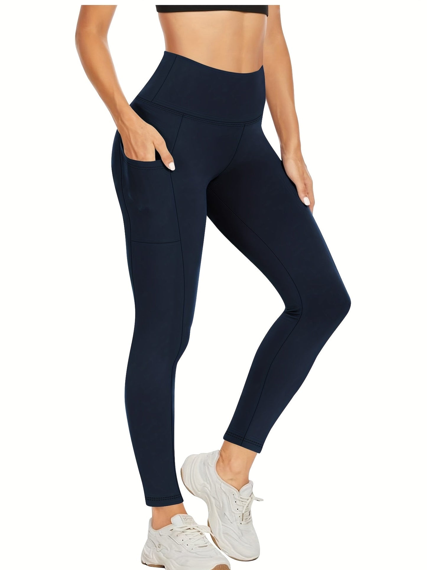 Women's High-Waist Yoga Pants with Tummy Control – Stretchy Breathable Leggings for Fitness Cycling Yoga & Outdoor Sports, Sizes S-XXL