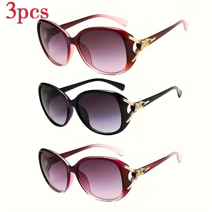 PALESHY Oversized Fashion Sunglasses for Women – UV Protection Anti-Glare Lightweight Summer Eyewear, Available in 3-Pack & 6-Pack, Bulk Sunglasses Set for Beach, Travel & Gifting