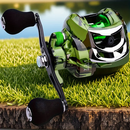 Heavy Duty Fishing Reel High Speed Gear Ratio Aluminum Alloy Saltwater Freshwater Spinning Reel Left Right Hand for Experienced Anglers Big Fish