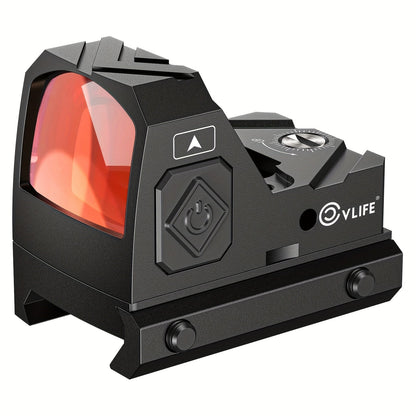 Wolfcloak 2MOA Red Green Dot Sight Shockproof Motion Awake Optic – Aluminum Alloy Red Dot Scope with MOS Adapter Plate & 21mm Picatinny Rail Mount, Battery Powered, Fits Pistols & Rifles