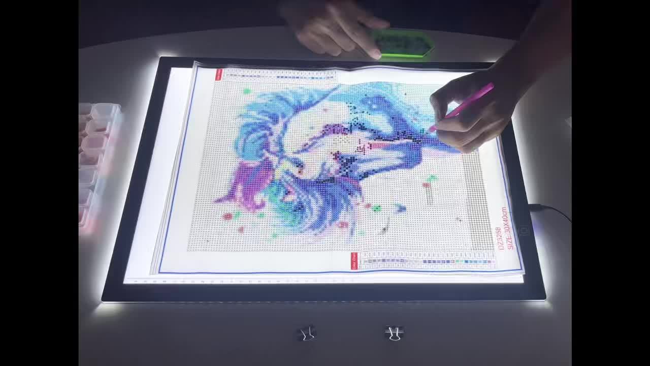 LED Light Pad A2 A3 A4 Adjustable Brightness Dual Light Strip Tracing Board Diamond Painting Sketching Drawing Art Light Box