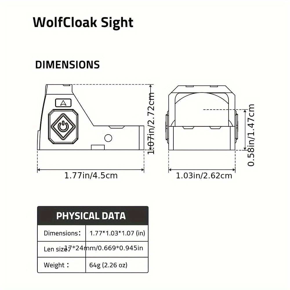 Red Dot Sight 2 MOA Shake Awake Optic – Shock-Activated Auto On/Off, Fast Target Acquisition, Waterproof Scope for Hunting, Tactical & Shooting – Great Gift for Shooters