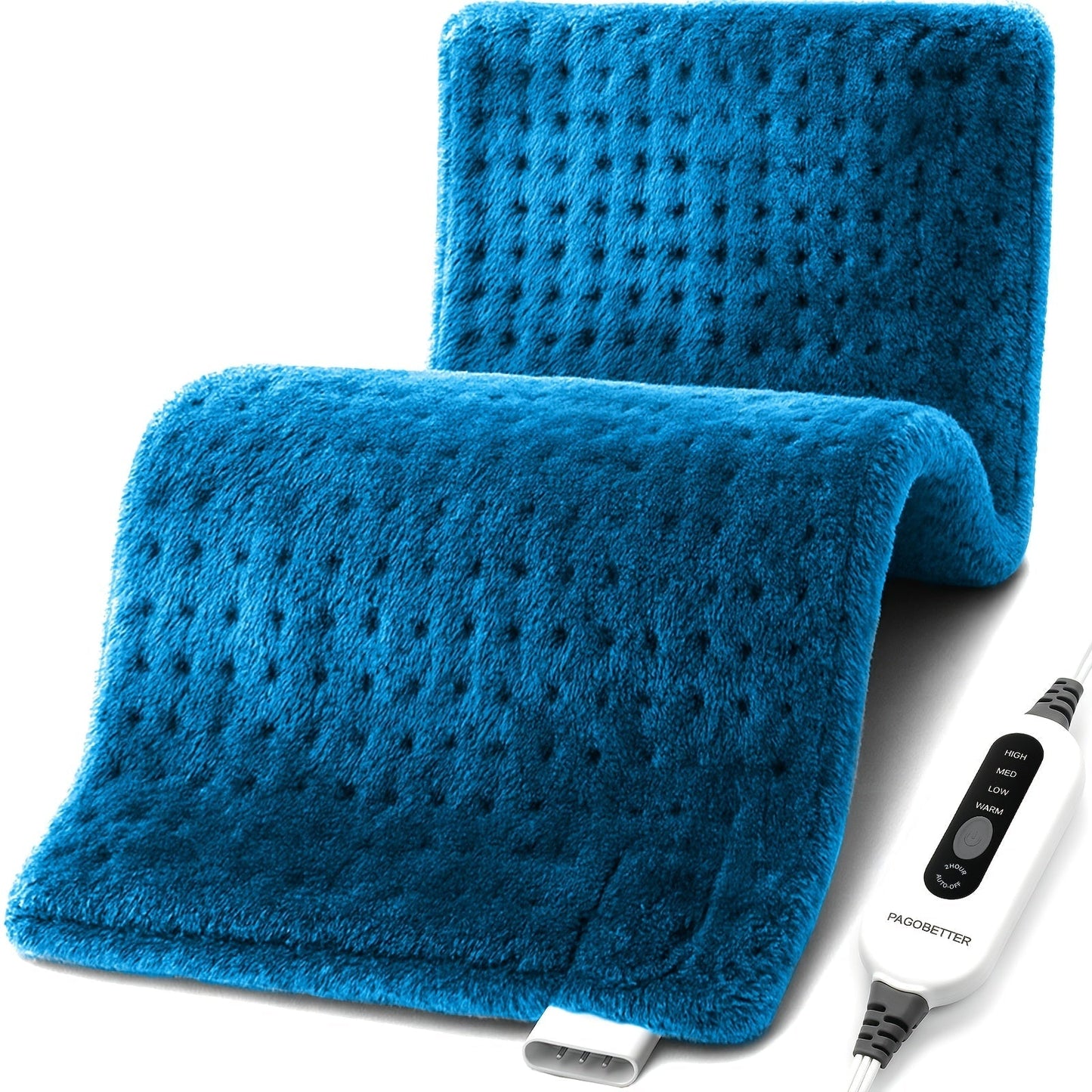Heating Pad for Back Neck Shoulders & Cramps – Ultra Soft Flannel with 6 Heat Settings, Dry & Moist Heat, Auto Shut-Off, Machine Washable, 3 Sizes (12x15 / 12x24 / 17x33 in), Perfect Gift for Mom