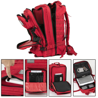 45L Tactical Backpack for Men & Women – Large Capacity Hiking Camping Travel Bag, 3-Day Bug Out Bag for Outdoor Fitness & Adventure, 13 Colors Available