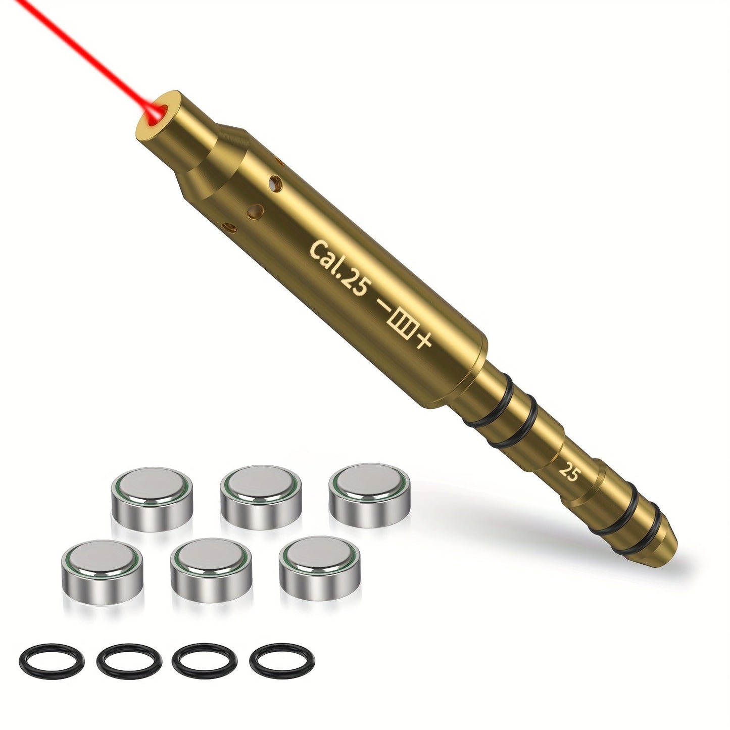 Laser Bore Sighter Multi-Caliber 22LR 223REM 243 9mm 308 30-06 7.62 177 6.5mm 7mm 25 27 Crossbow – Muzzle End Barrel Boresight Scope Zeroing Kit with 6 Batteries & 5 O-Rings 100 Yard Zero