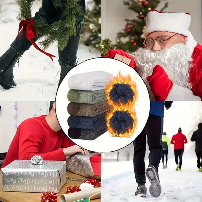 Thermal Hiking Socks 9 Pairs Unisex Thick Warm Terry Socks for Men Women Multi-Color Winter Boot Socks Cold Weather Arch Support Reinforced Toe Breathable Cozy Casual Bed Socks US Size 6-10