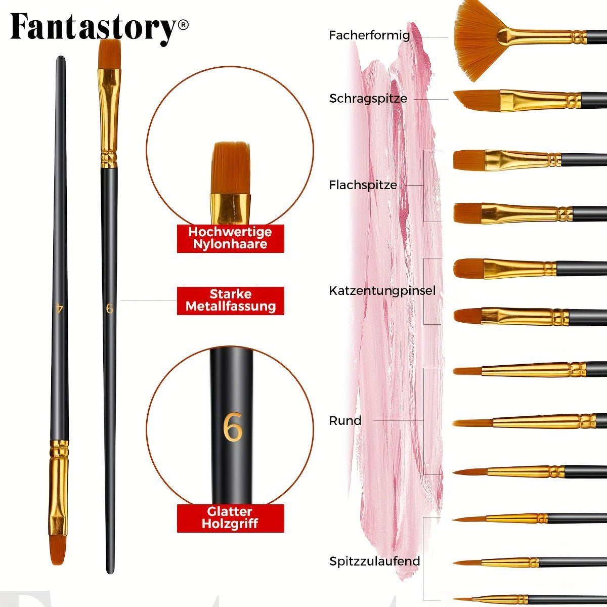 Professional Acrylic Paint Set 24 Colors 2oz/60ml Large Volume with 12 Brushes – Rich Pigment Thick Acrylic Paints for Canvas, Wood, Rock, Glass & Ceramic – Art Supplies for Beginners & Artists