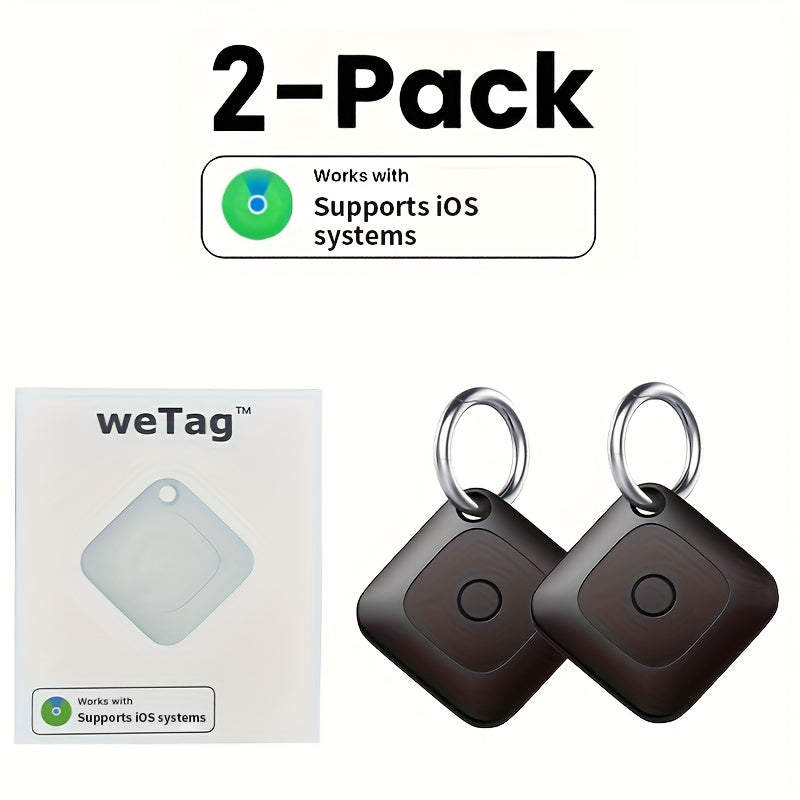WeTag Smart Bluetooth Item Tracker 1.43" Mini GPS Finder for Keys Wallet Luggage Car Bags – High Decibel Alarm App Control – 1/2/4/8 Pack – Gift for Travelers