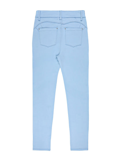 Women's High Waist Stretch Skinny Jeans Metal Button Street Style Slim Fit Denim Pants 10 Colors S-XXL Everyday Wear