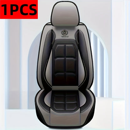 Faux Leather Car Seat Covers Universal Fit – Waterproof & Dirt-Resistant Protective Seat Cover for Cars, SUVs, Vans & Trucks, 1pc / 2pcs / 5pcs Set, Multiple Colors