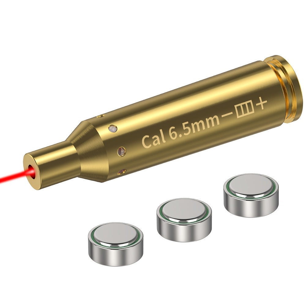 Laser Bore Sight Multi-Caliber Kit for 9mm 45ACP 223REM 308WIN 380ACP 38SPL 12GA – High-Precision Red Laser Boresighter for Rifles & Pistols, Easy Install, Includes 2 Battery Sets