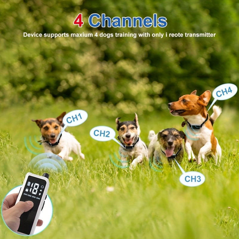 Dog Training Collar with Remote – Rechargeable E-Collar with Shock Vibration Buzz Modes, 2.4G Wireless Remote, USB Charging, Safe & Effective Pet Trainer for Small Medium Large Dogs, 1pc & 2pc