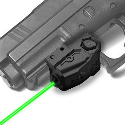 USB-C Rechargeable Laser Sight for Picatinny Rail – Green & Red Laser Dot Sight with Tactical Flashlight Combo, Vibration-Resistant, Quick Adjust, for Handguns Rifles Hunting Competition