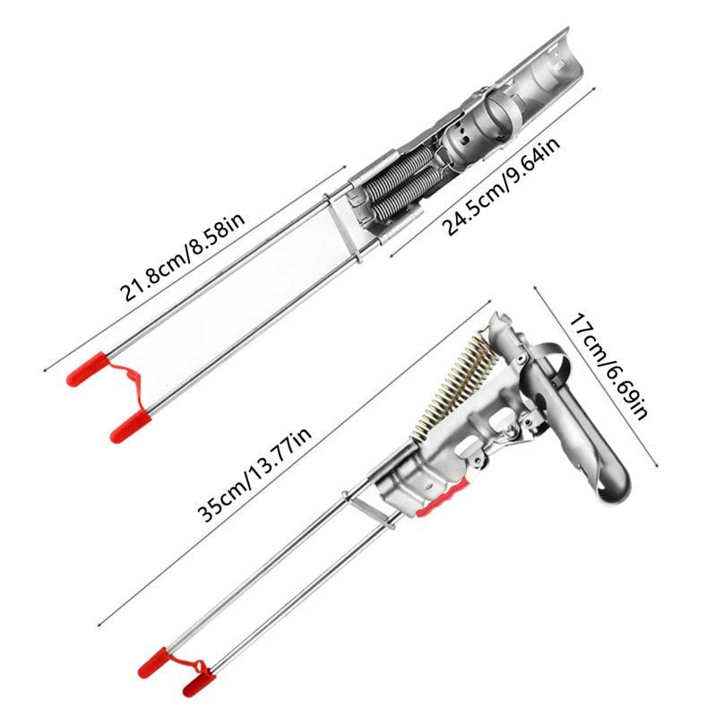 Stainless Steel Fishing Rod Holder with 360° Rotation – Rust-Proof Spring Clamp Ground Stand, No Assembly Required, High Sensitivity Bank Fishing Rod Bracket for All Rod Sizes, 35x17cm