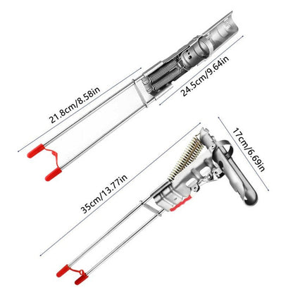 Stainless Steel Fishing Rod Holder with 360° Rotation – Rust-Proof Spring Clamp Ground Stand, No Assembly Required, High Sensitivity Bank Fishing Rod Bracket for All Rod Sizes, 35x17cm