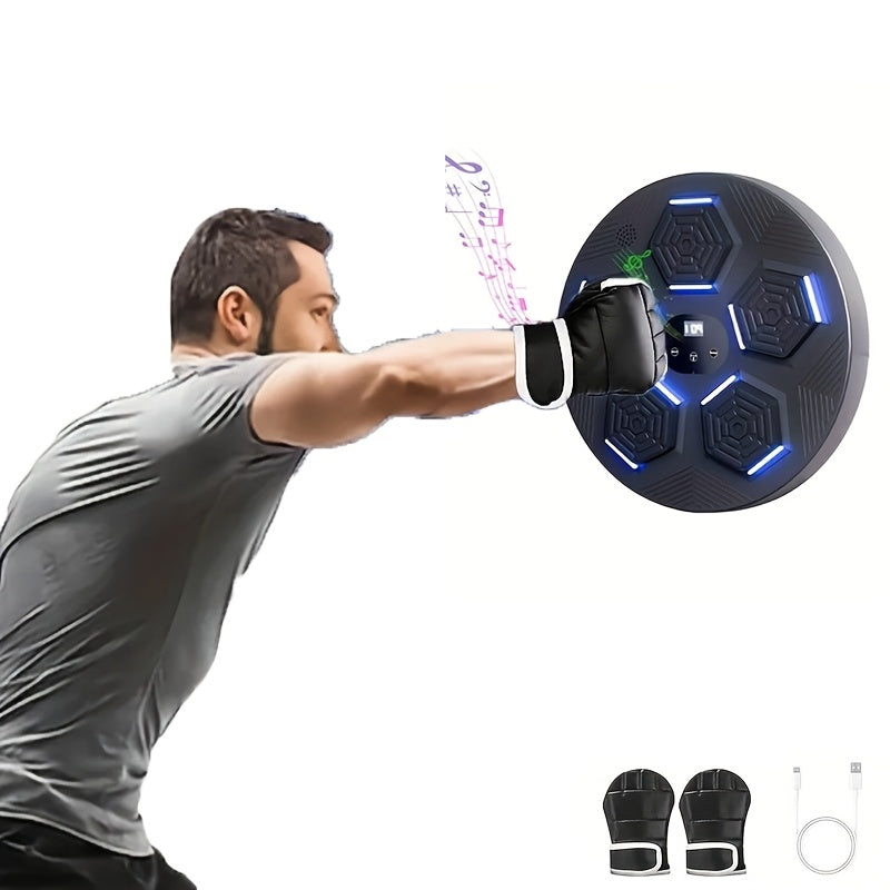 Wall Mounted Musical Boxing Machine with LED & Music, Home Gym Punch Training Target Equipment for Boxing Exercise & Stress Relief, Ordinary, Upgrade & Premium Models - Fun Indoor Sports Fitness
