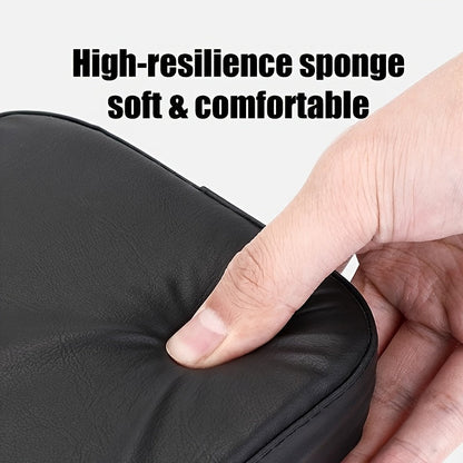 Bike Seat Cushion Cover – Comfortable PU Leather Bicycle Seat Pad with Durable Stitched Edges, Easy Install, Fits Most Bikes, Enhanced Riding Experience for Men & Women