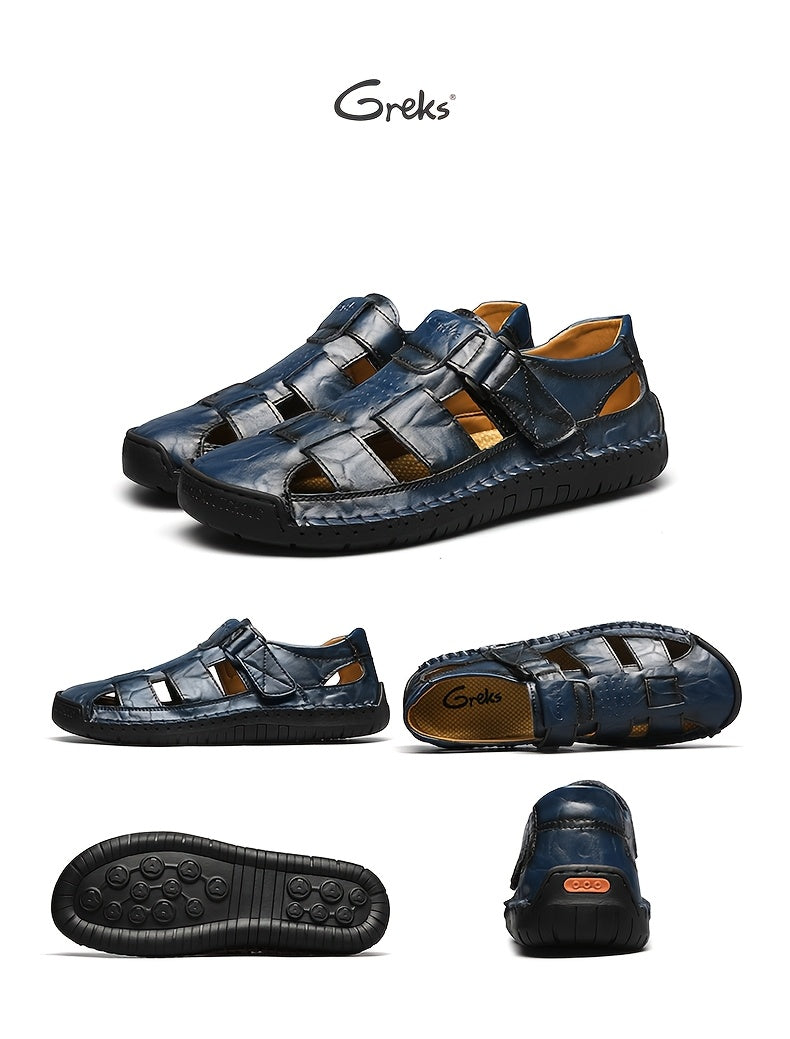 Men's Closed Toe Sport Sandals – Breathable Outdoor Fisherman Shoes, Anti-Slip Summer Beach Loafers for Hiking, Walking & Water Activities | Velora