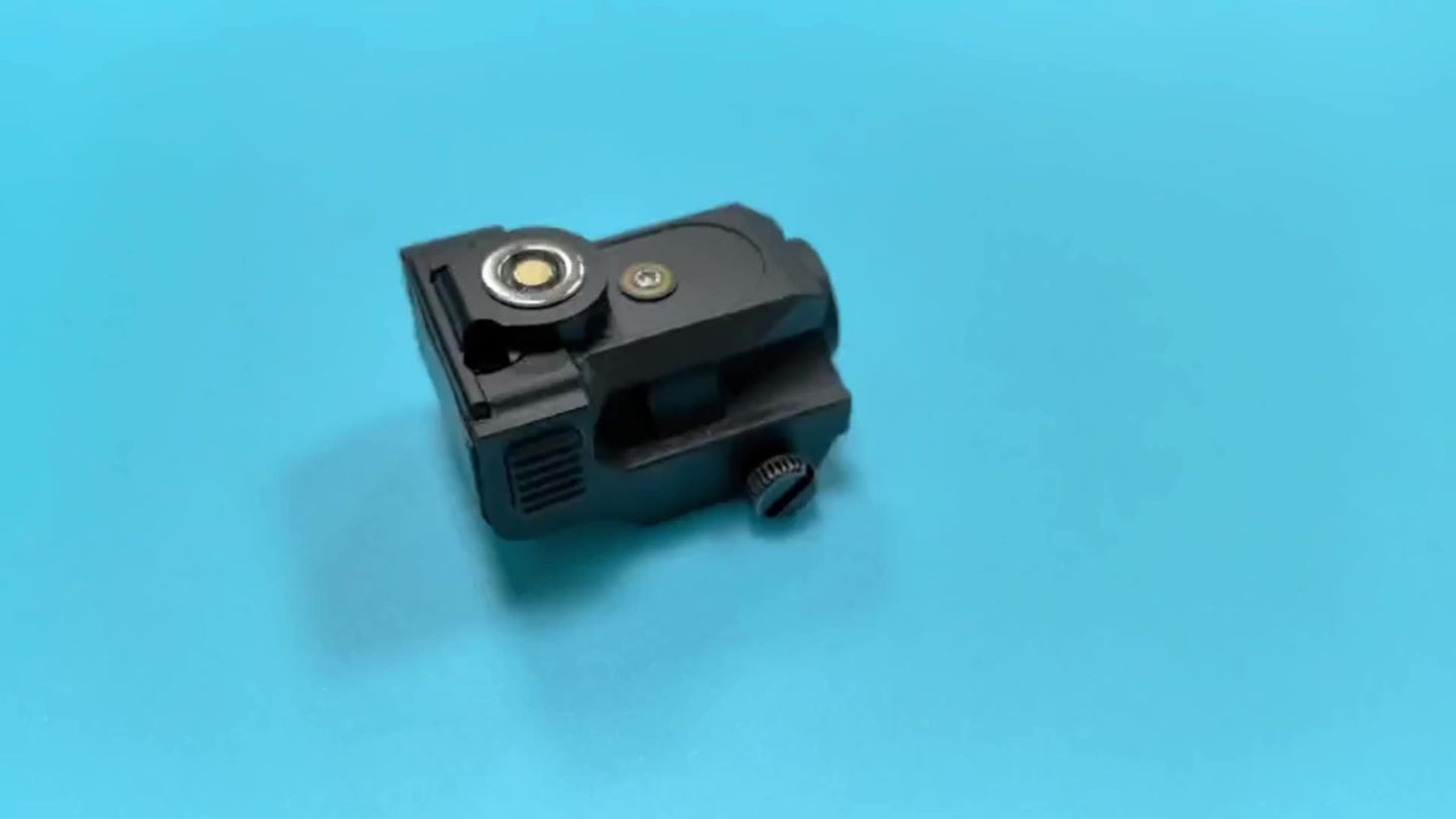 Ultra Compact Green Laser Sight for Handguns & Pistols – Magnetic USB Charging, 20mm Picatinny Rail, Ambidextrous ON/OFF, PA66 Nylon, 150-300m Visible – 7 Color & Charging Variants
