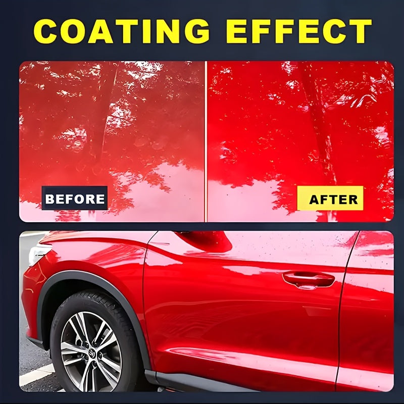 Liquid Ceramic Coating 6.76oz with Applicator Sponge - Automotive Paint Protection, Hydrophobic Glass Treatment, High Gloss Enhancement and Surface Rejuvenation for Cars, Trucks and SUVs