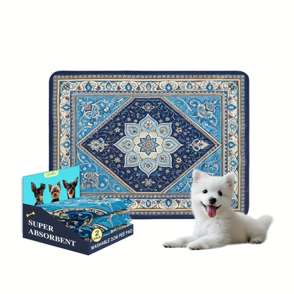 Washable Dog Pee Pads Reusable Puppy Training Pads Super Absorbent Heavy Duty Leakproof Non-Slip Pet Pads for Floor Crate Couch Whelping Multiple Sizes & Patterns Machine Washable
