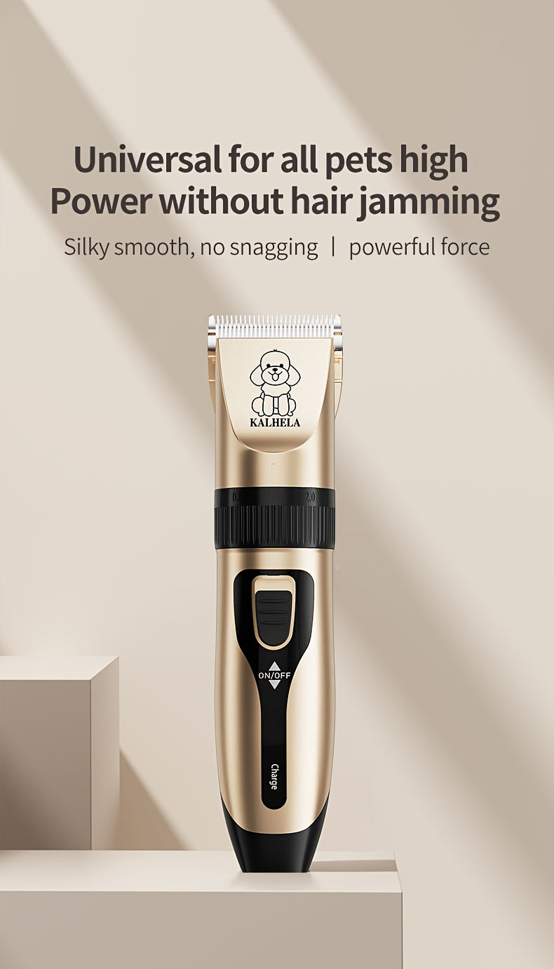 USB Rechargeable Wireless Pet Hair Trimmer for Dogs and Cats - Cordless Grooming Scissors with Lithium Battery 36V Low Voltage Safe, Professional Home and Salon Use Pet Clipper