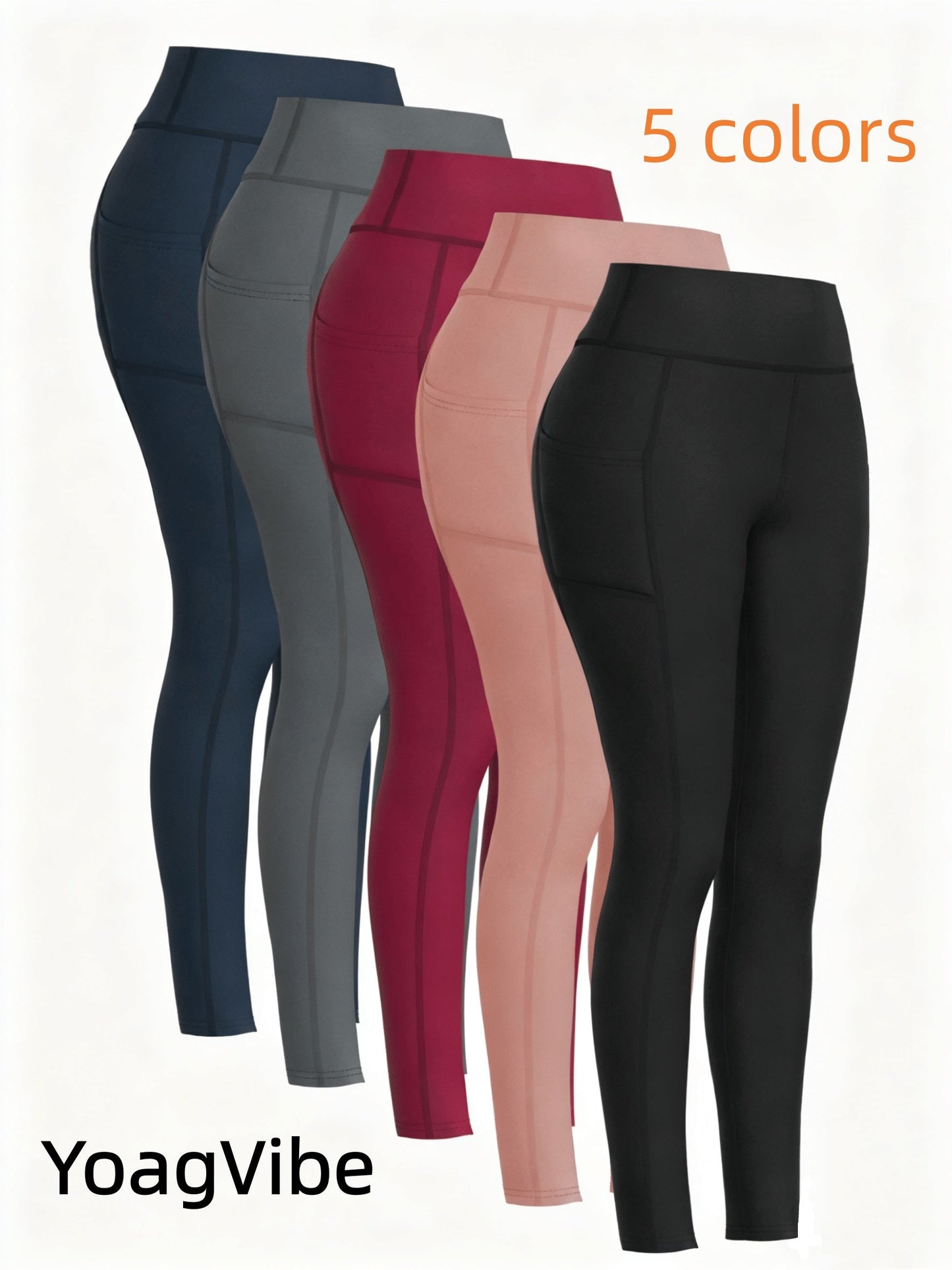 Women's High-Waist Yoga Pants with Tummy Control – Stretchy Breathable Leggings for Fitness Cycling Yoga & Outdoor Sports, Sizes S-XXL