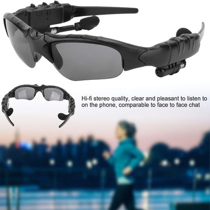 Bluetooth 5.4 Smart Audio Glasses Wireless Headset – Hands-Free Calls & Music, Built-In Condenser Mic, Volume Control, USB Charging, 80mAh Battery, Open Ear Wearable Tech Eyewear for Men & Women