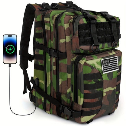 50L High Capacity Tactical Backpack Unisex – MOLLE Military Bag for Camping, Fishing, Hunting, Hiking & Travel – 13 Color Options Including Handbag & Storage Bag Variants
