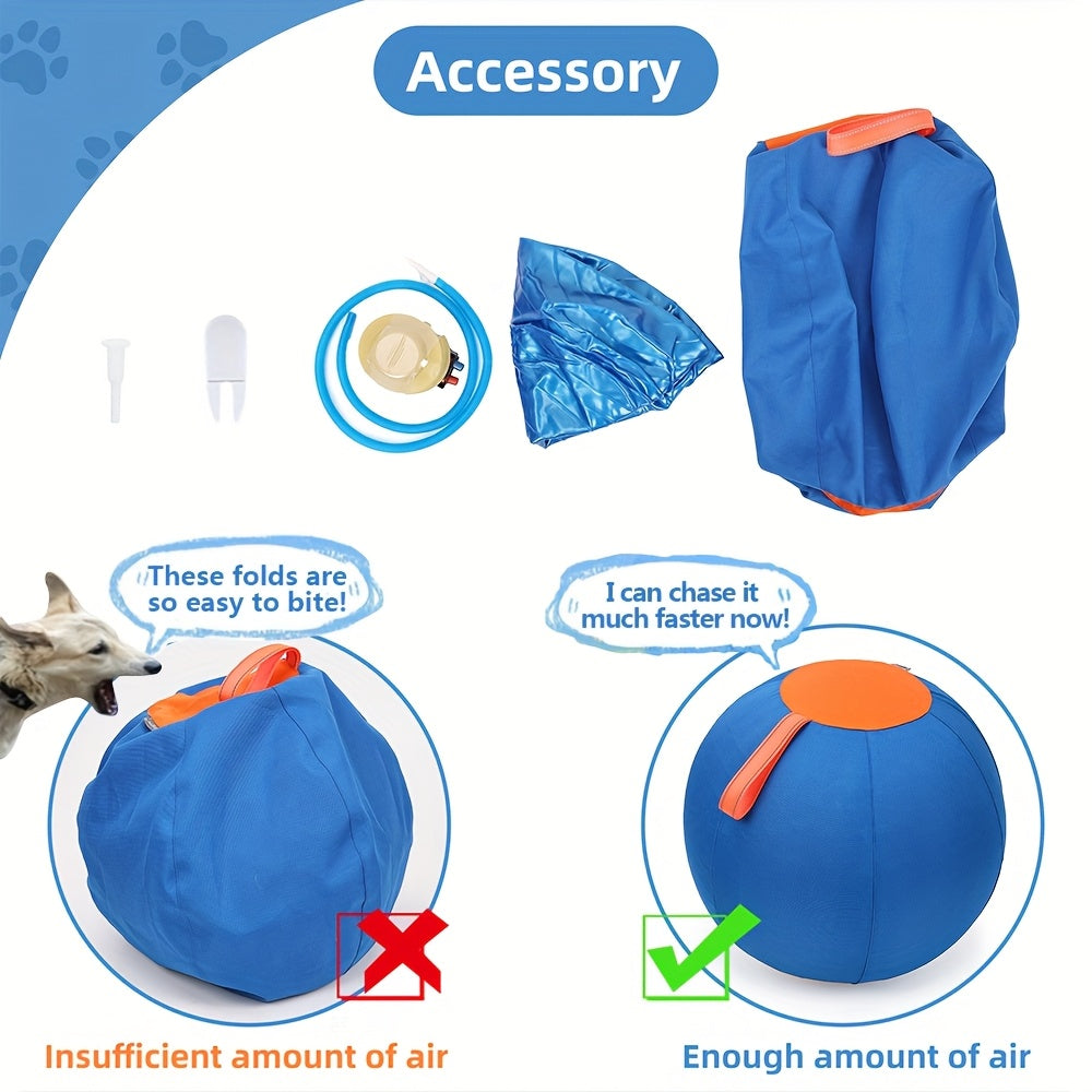 Large Inflatable Dog Ball Toy – Interactive Herding Training Ball for Dogs, Anti-Boredom Exercise Toy for Bulldogs, Golden Retrievers & Australian Shepherds, No Battery Required