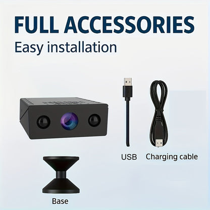 1080P Mini Wireless Security Camera – Night Vision, Motion Detection, Built-In AP Hotspot, No Internet Needed, Voice Recording, Cloud Storage, Easy Install for Home, Garage, Baby & Pet Monitoring