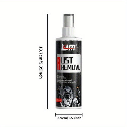 Multi-Purpose Rust Remover Spray for Car Wheels & Metal Surfaces, Fast-Acting Heavy-Duty Rust Dissolver & Decontamination Cleaner for Vehicles, Tools & Furniture
