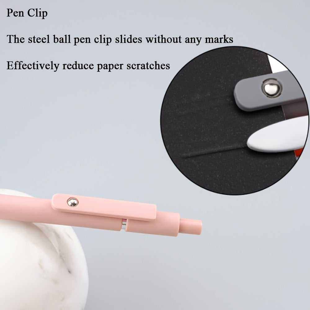 Retractable Gel Pens 0.5mm Fine Point Black Ink – Aurora Gradient & Macaron Colors, Quick Dry Smooth Writing Pens for Office, School, Journaling & Gifts, Back to School Stationery