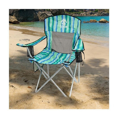 Folding Camping Chair with Tilting Canopy Sunshade – 225LBS Capacity, 22.8" Wide Seat, Mesh Cup Holder & Carry Bag, Portable Beach Lawn Chair for Camping, Hiking & Outdoor Events – 9 Color Options