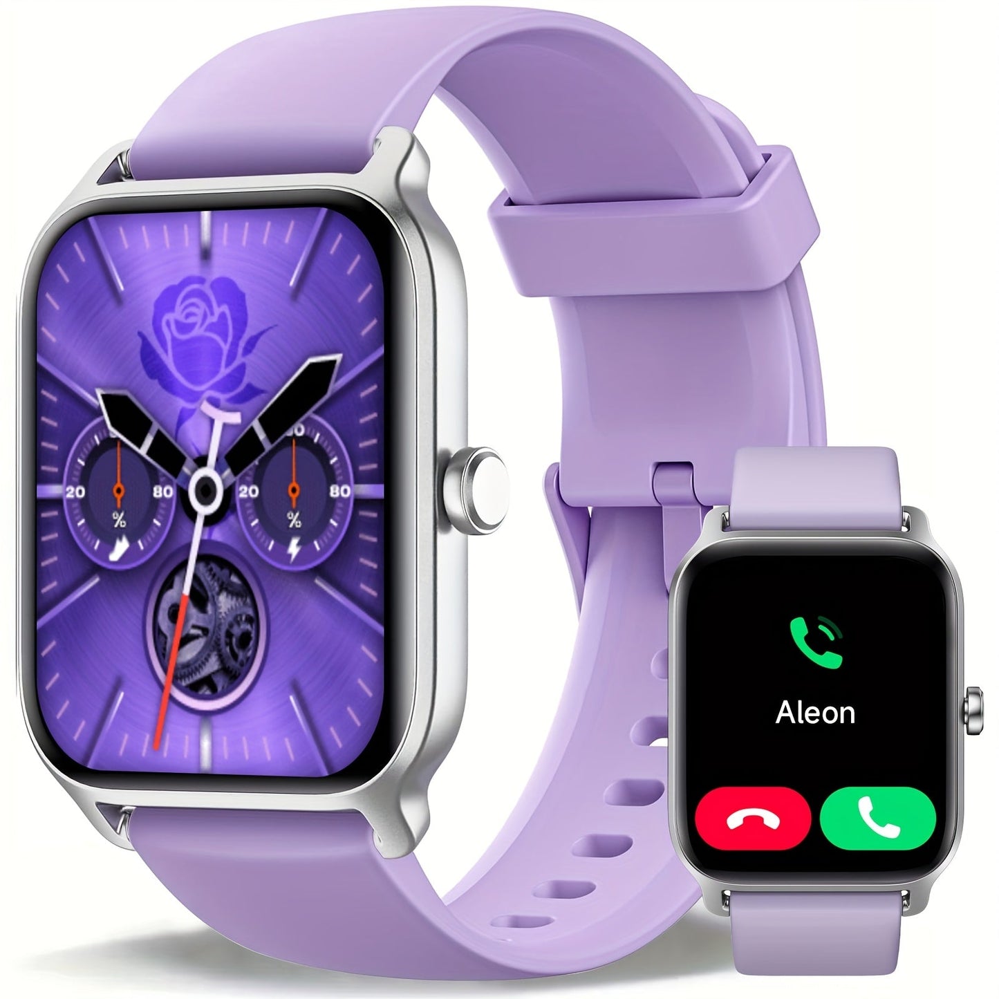 FAWEIO Smart Watch with Alexa & Wireless Calling – 1.8" HD Touchscreen, Fitness Tracker, 100+ Sports Modes, Compatible with iPhone & Android, for Women & Men