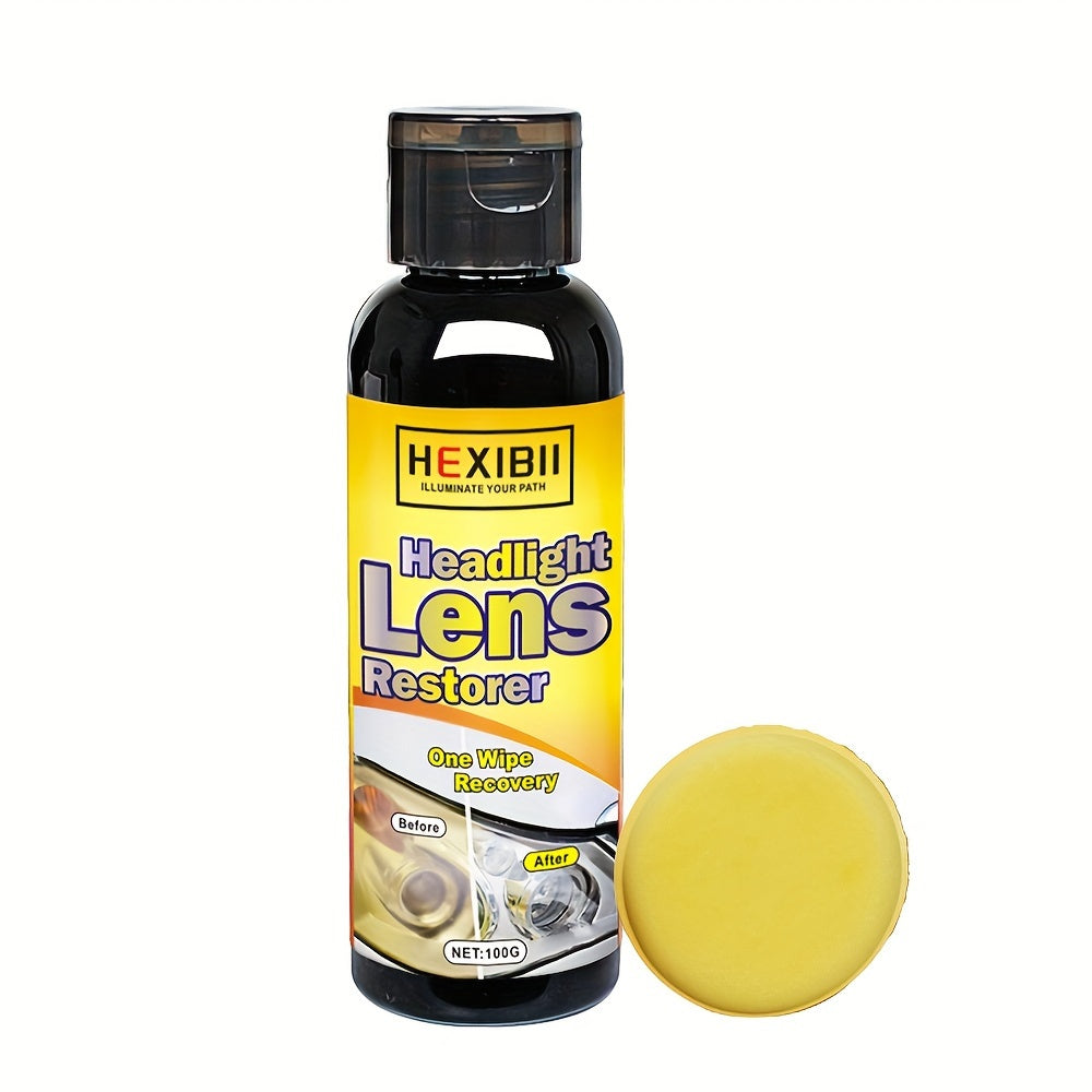 Car Headlight Restoration Fluid 100ml – Crystal Plating Coating Agent for Oxidation, Yellowing, Scratches & Blurring – Headlight Refurbishment & Enhancement Solution – Velora