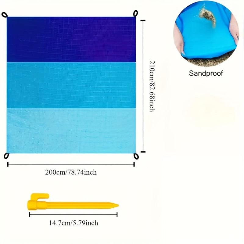 Extra Large Anti Sand Beach Blanket for 4-7 People 82x78 Inch Waterproof Lightweight Sandproof Picnic Mat for Beach Camping Hiking Travel Outdoor