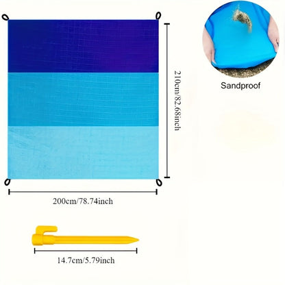 Extra Large Anti Sand Beach Blanket for 4-7 People 82x78 Inch Waterproof Lightweight Sandproof Picnic Mat for Beach Camping Hiking Travel Outdoor