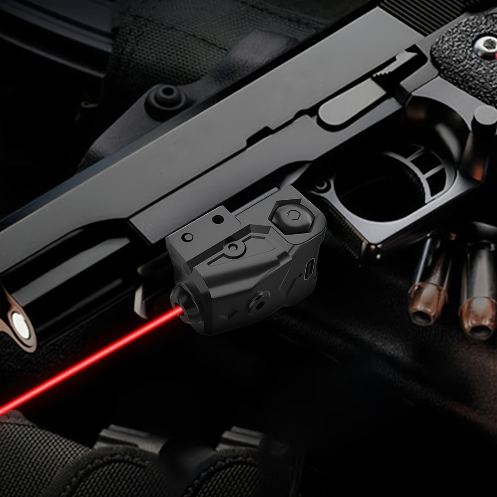 Compact Pistol Laser Sight Green Red Purple Type-C Rechargeable Ultra Compact Handgun Laser with 20mm Picatinny Rail Ambidextrous Switch for Most Pistols and Rifles