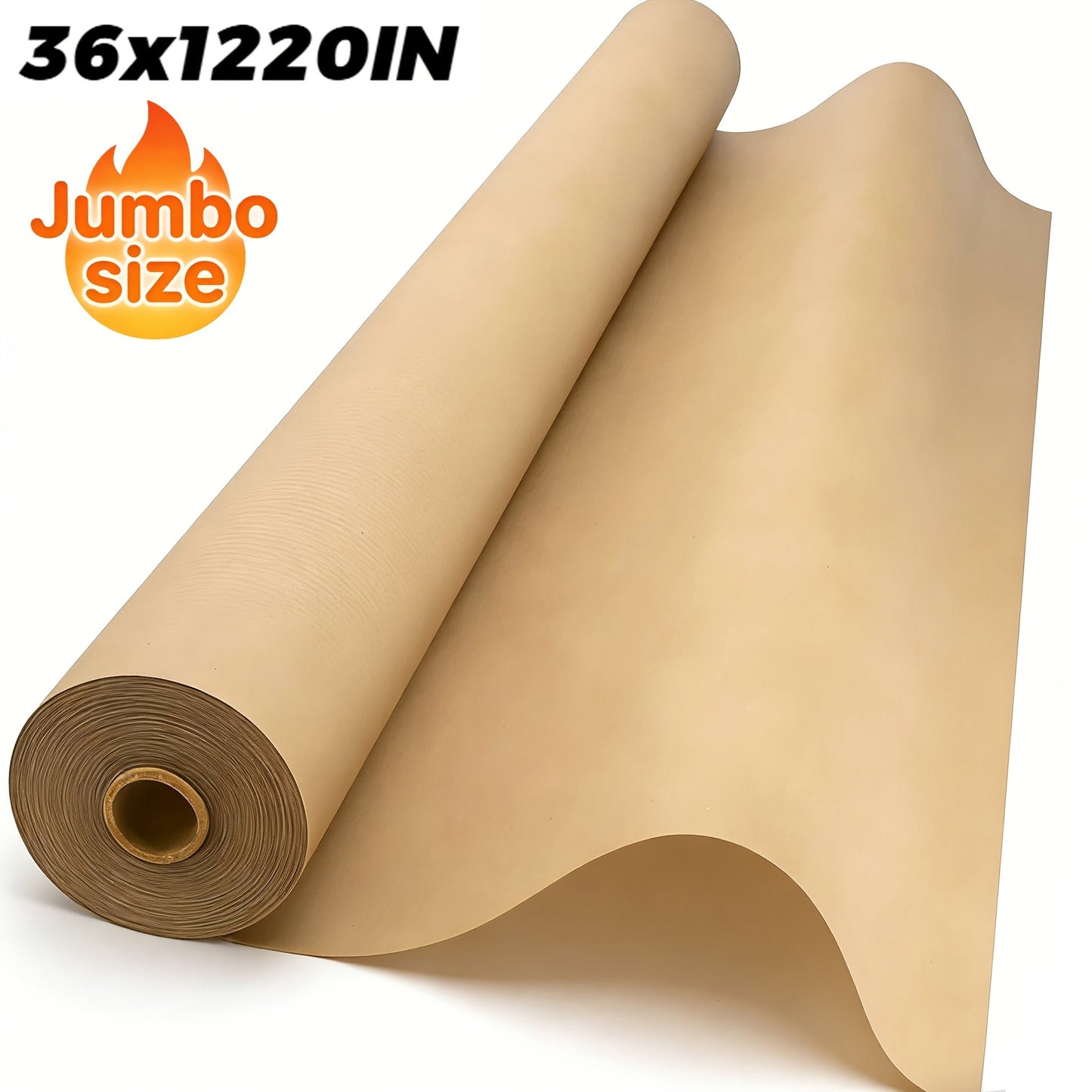 Kraft Paper Roll 80GSM for Gift Wrapping, Bouquet Flower Packing, Bulletin Board, Craft Art, Moving & Shipping – Available in Black, Red, Brown & White – Multi-Size Wrapping Paper Roll