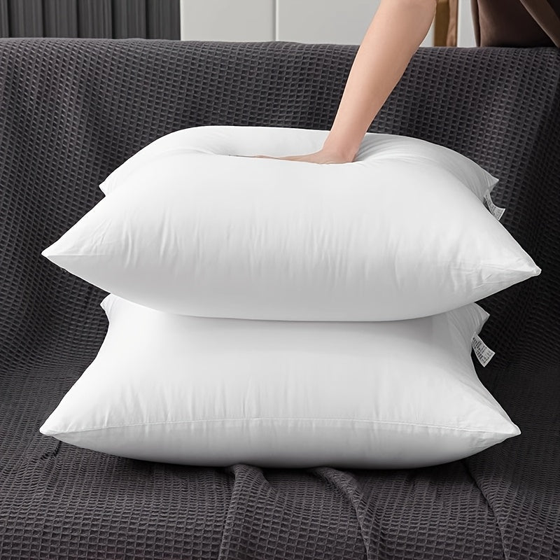Square Pillow Inserts – Hypoallergenic New Fiber Fill, White Cushion Inserts for Sofa, Bed & Patio, 14–20 Inch, 1/2/4 Pack, Ideal for Bedroom, Living Room, Office & Outdoor Decor