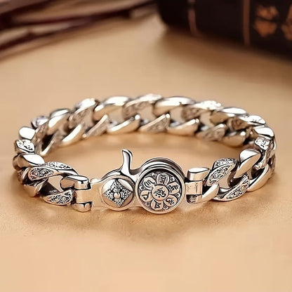 925 Sterling Silver Men's Fashion Bracelet – Classic Chain Design in 3 Sizes 7.10" 7.87" 8.66" Everyday Wear Jewelry Gift for Men Family Friends