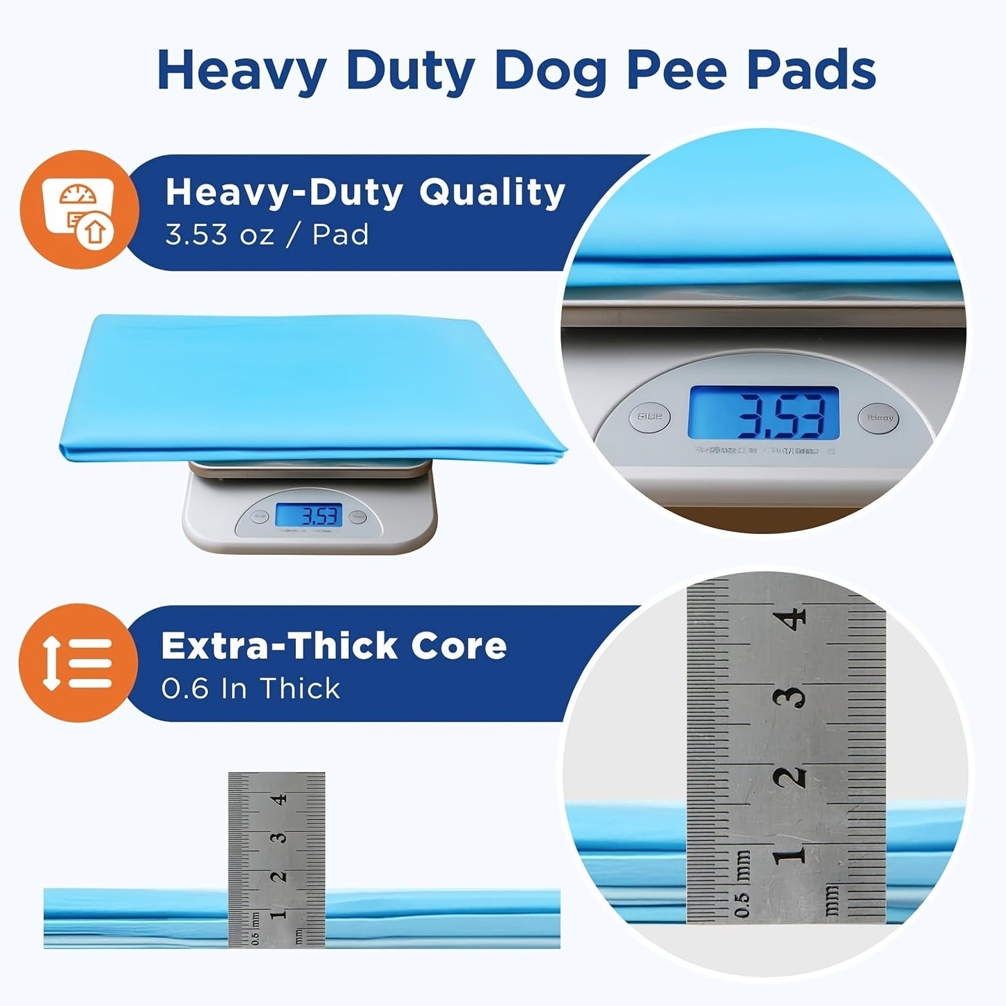 Extra Large Dog Pee Pads 58x32 Inch 40 Count Disposable Puppy Training Pads Super Absorbent Leak Proof for Dogs Cats Adult Incontinence