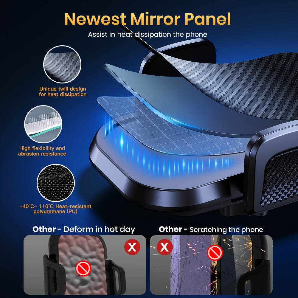 Car Phone Holder Dashboard & Air Vent Mount | 360° Adjustable, Strong Adhesion, High Stability – Universal Fit for All Smartphones, iPhone, Samsung, Android – Style A, B & Vent Mount