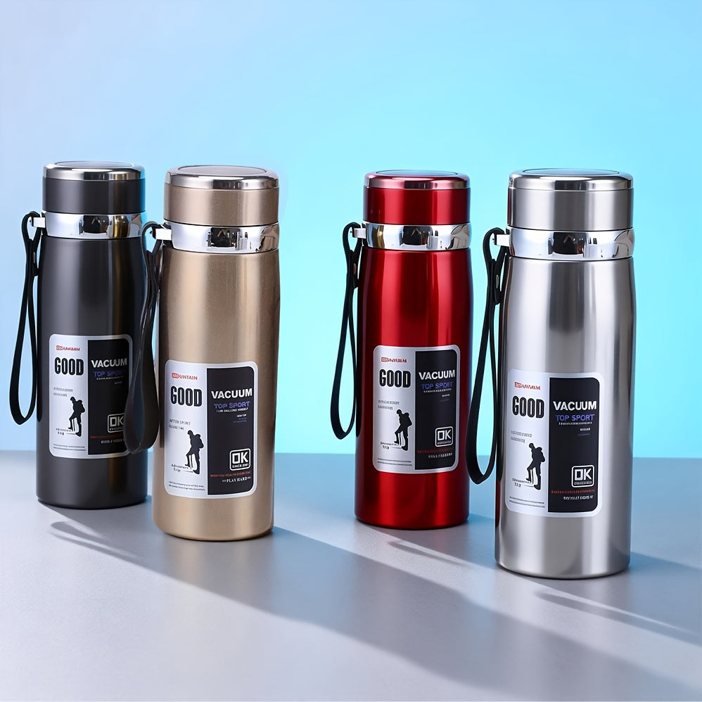 Insulated Water Bottle 33.81oz Large Capacity, 316 Stainless Steel Double-Wall Vacuum Flask with Leak-Proof Lid for Camping, Travel, Gym & Everyday Hydration